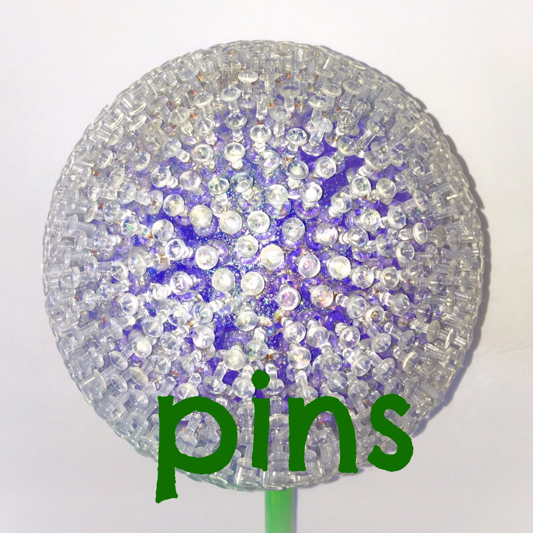 Copy of pins garden art flower 7in purple halfpeeledbanana.com