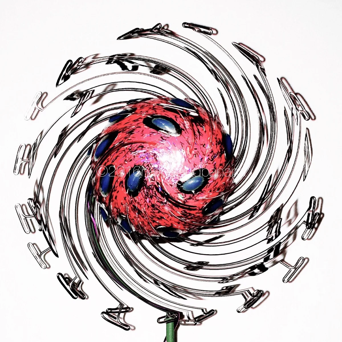"pinky sky swirl" fine art print dandi no. 01 by ann vanatta gutierrez