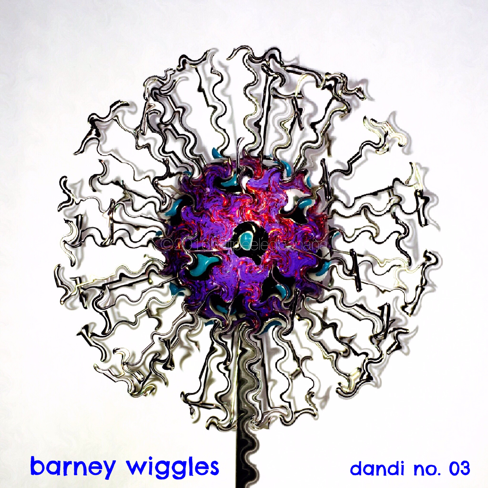 barney wiggles print - a frazzled dandi