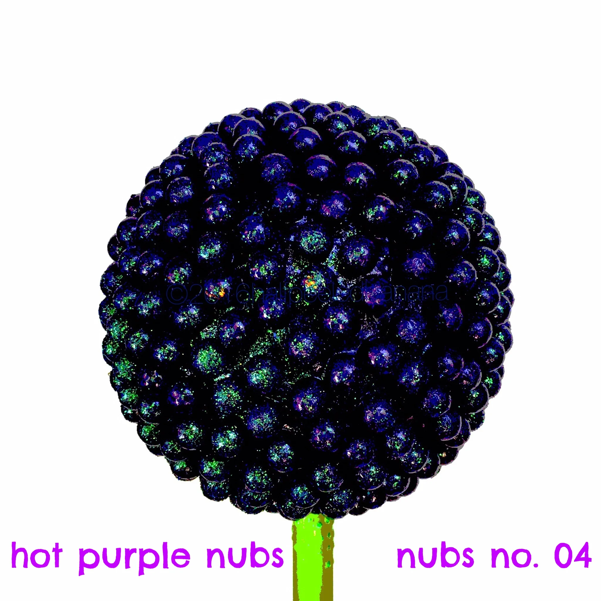 hot purple nubs - nubs print no. 04