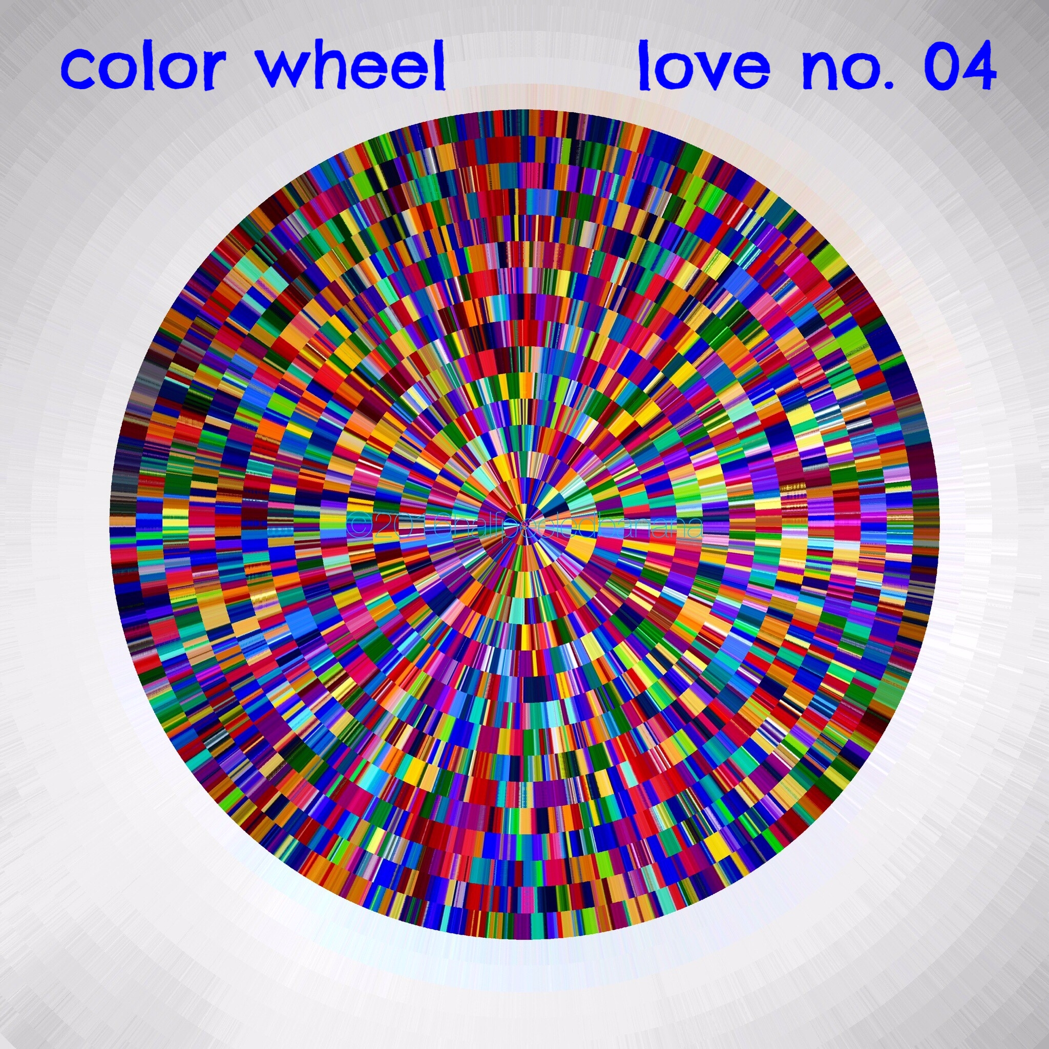 color wheel - love print no.04