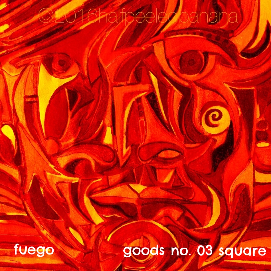 fuego - goods no. 03 square - art-print - halfpeeledbanana.com