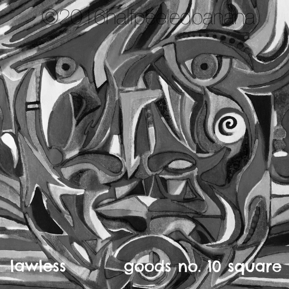 lawless - goods no. 10 square - art print - halfpeeledbanana.com