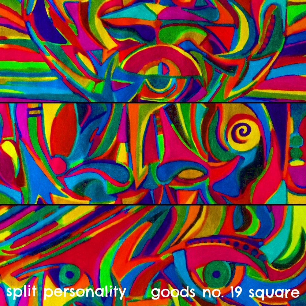 split personality - goods no. 19 square - art print - halfpeeledbanana.com