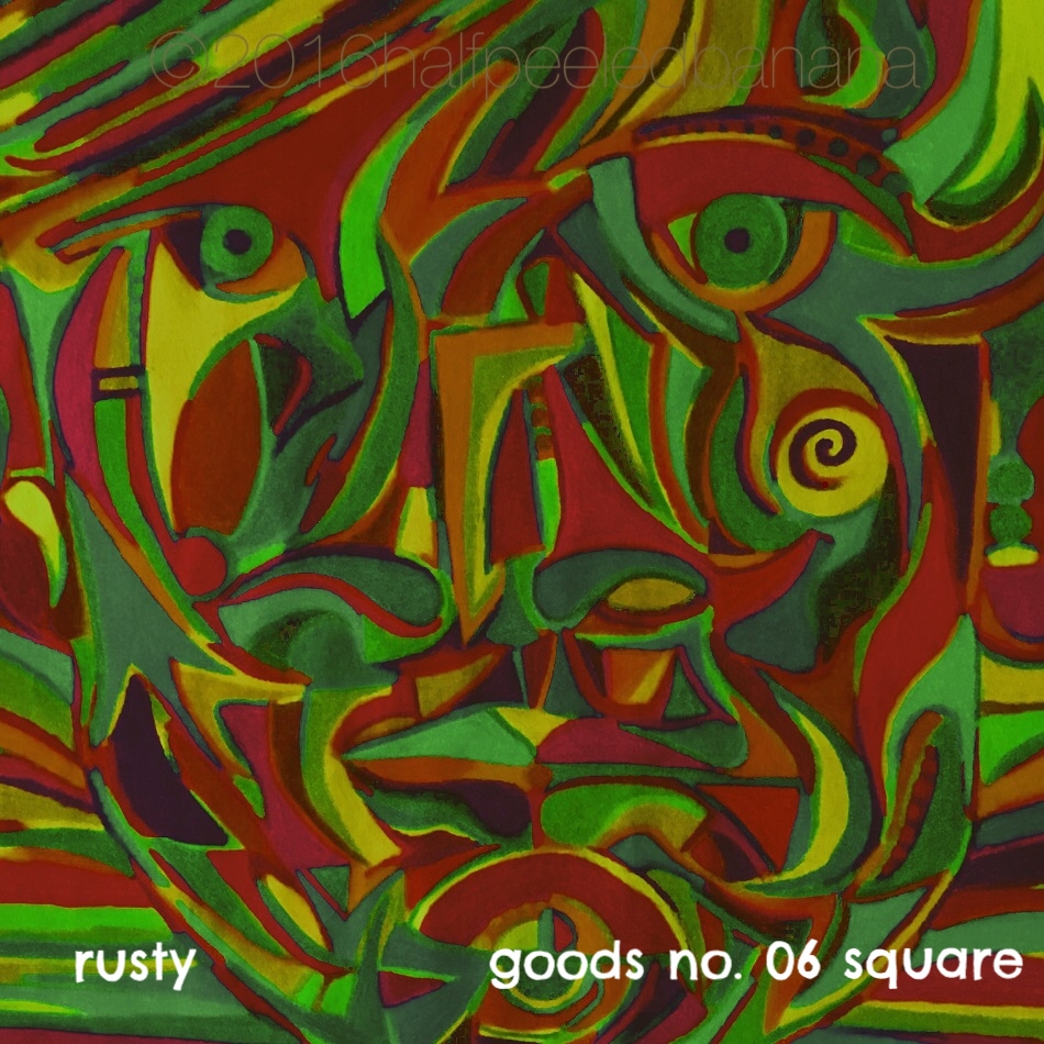 rusty - goods no. 06 square - art print - halfpeeledbanana.com