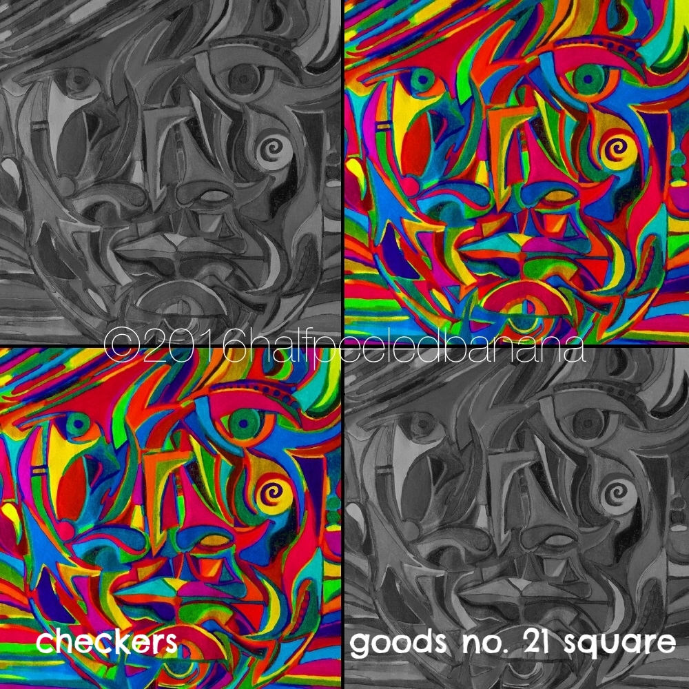 checkers - goods no. 21 - art print - halfpeeledbanana.com