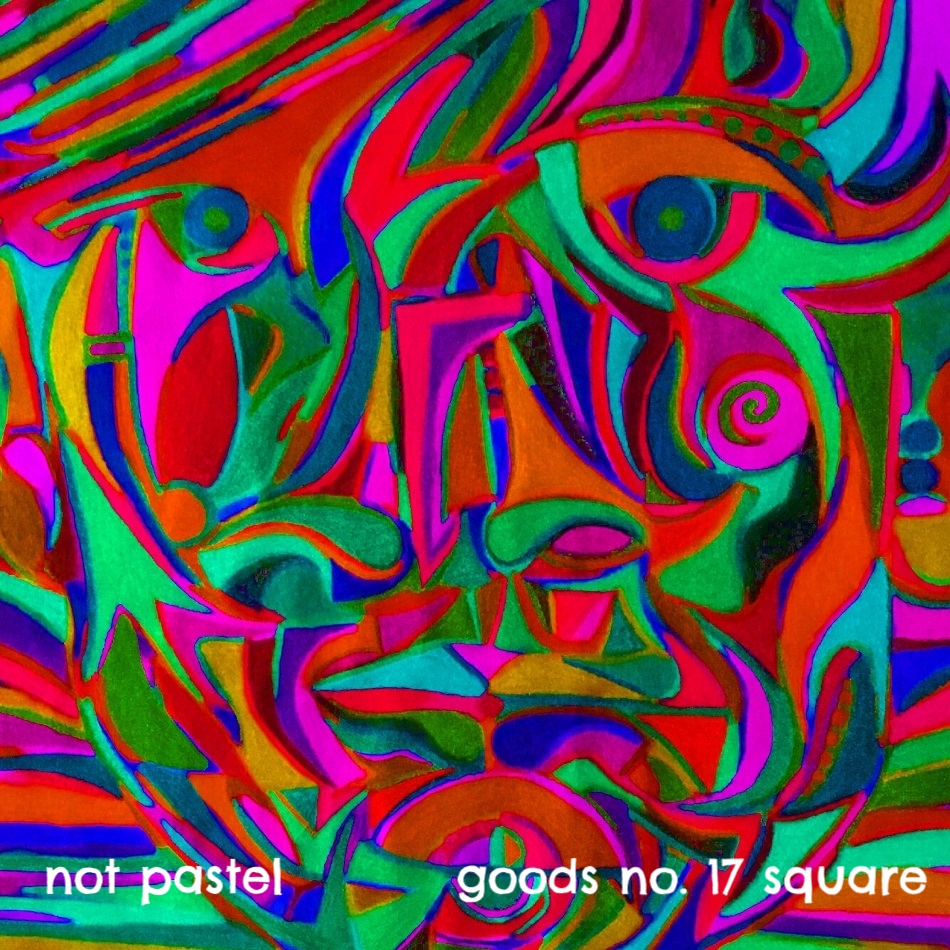 not pastel - goods no. 17 square - art print - halfpeeledbanana.com