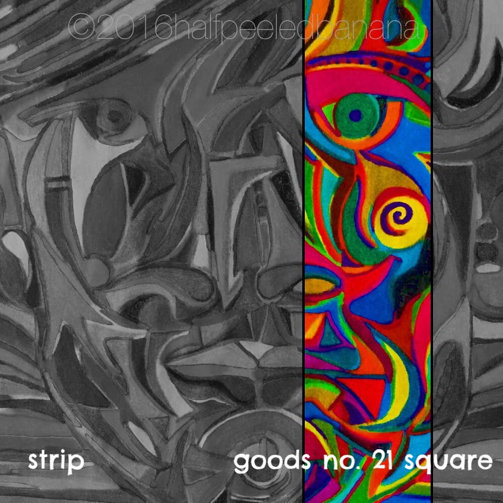 strip - goods no. 21 square - art print - halfpeeledbanana.com