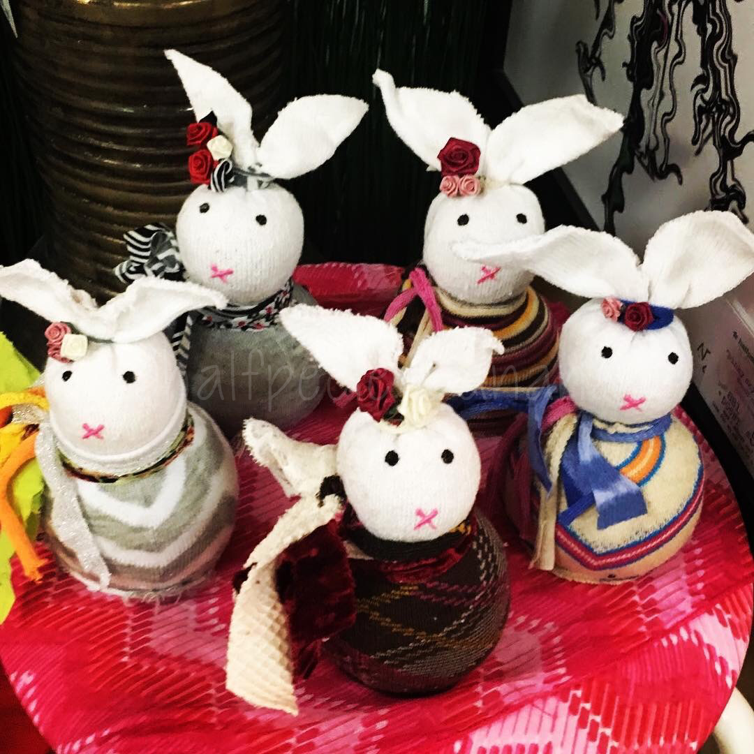 Adorable handmade bunnies