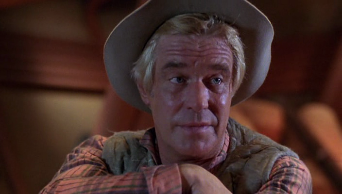 A middle-aged white man in a cowboy hat and a plaid shirt. Not pictured: space.