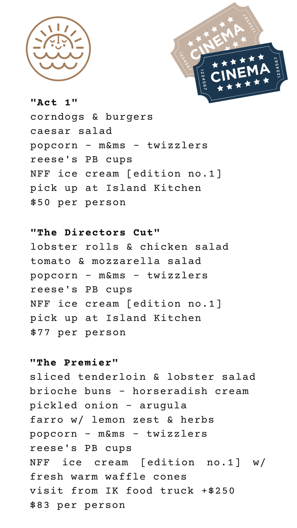 Island Kitchen Nantucket Dinner Menu Dandk Organizer