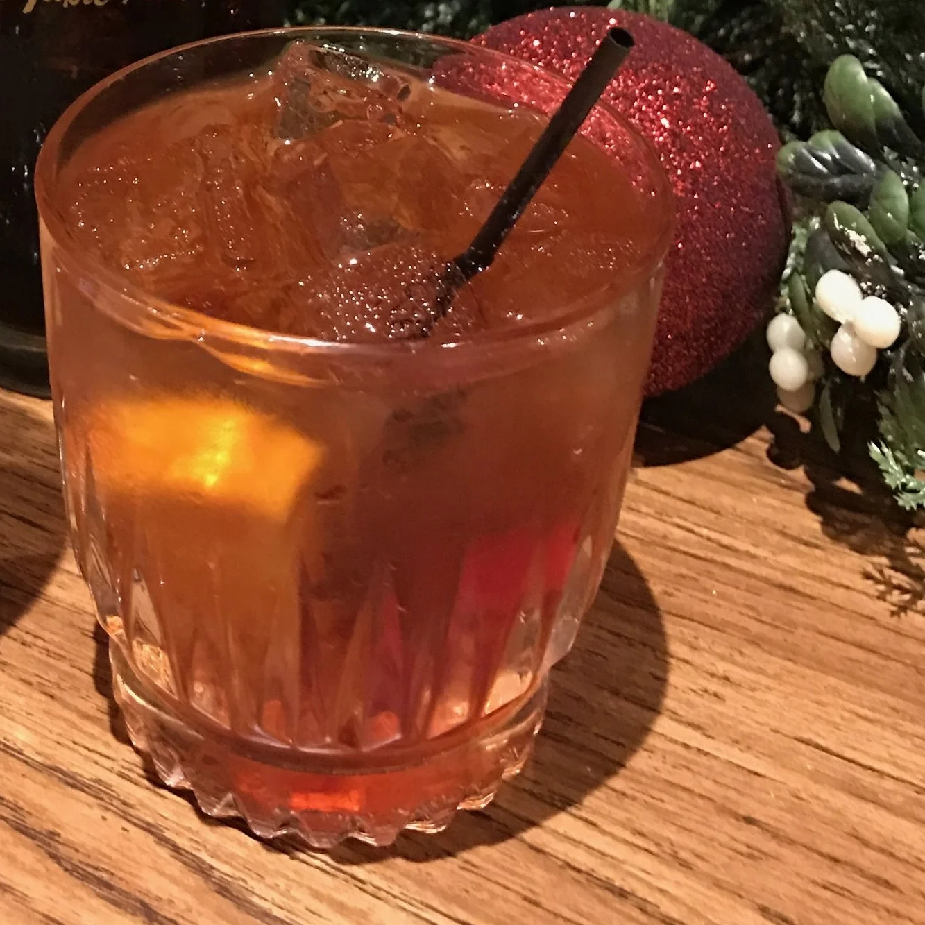BACON BOURBON OLD FASHIONED Bacon-infused Five & 20 Bourbon, fresh Grade B maple syrup, Fee Brothers Bitters and a twist of orange. 