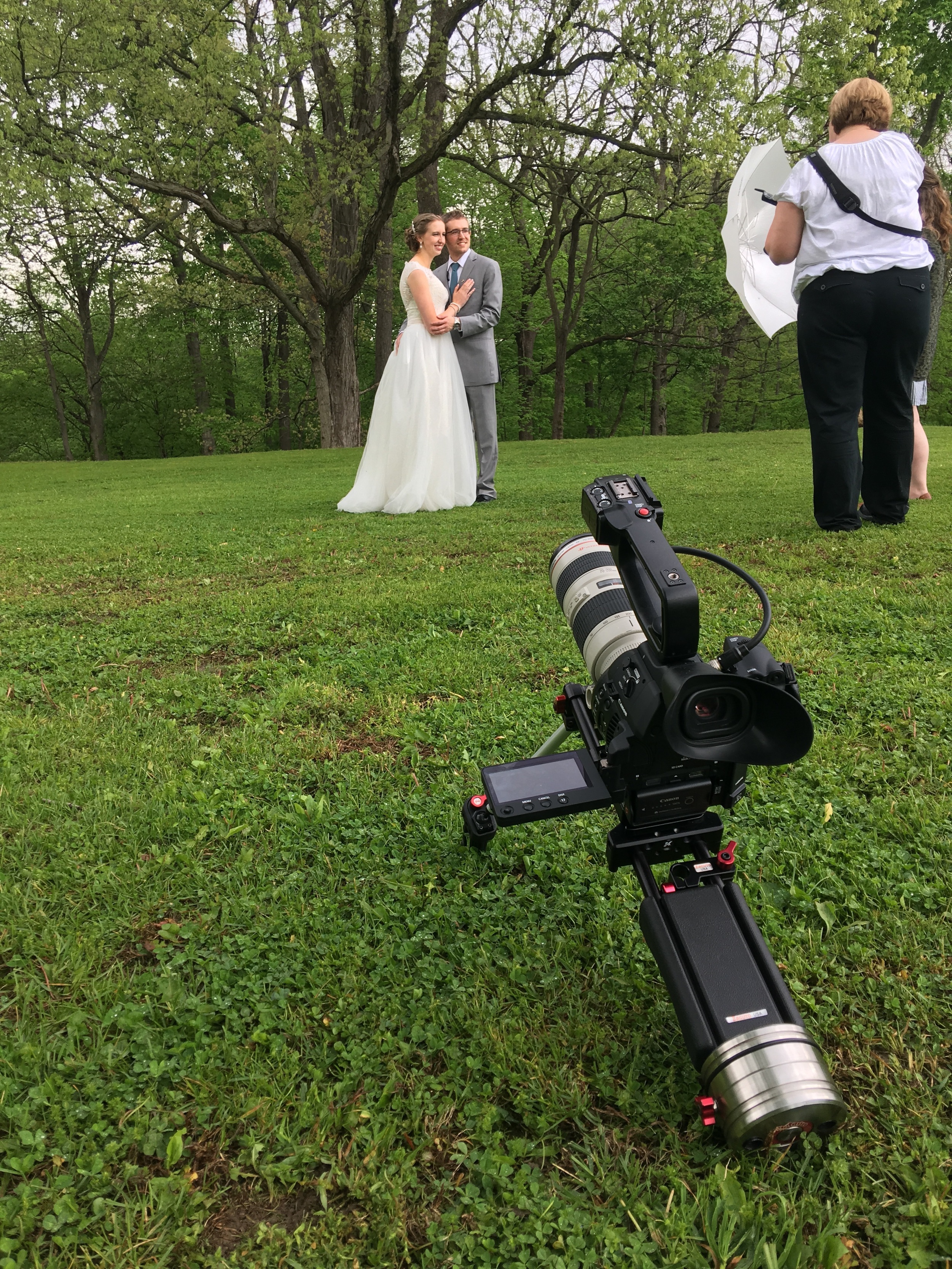 Shoulder rig to capture those candid moments. 