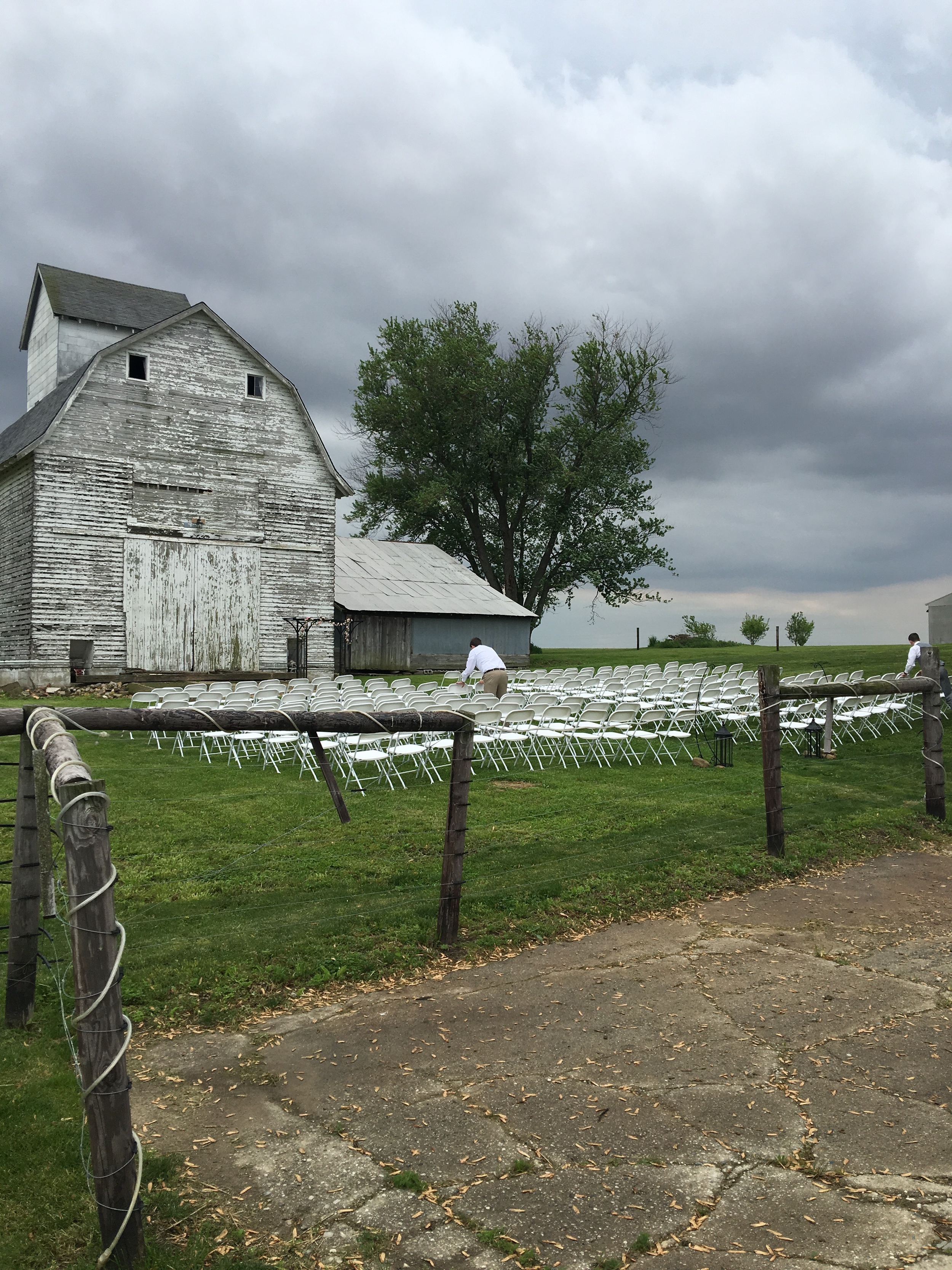 The clouds look amazing over the barn in this picture. 