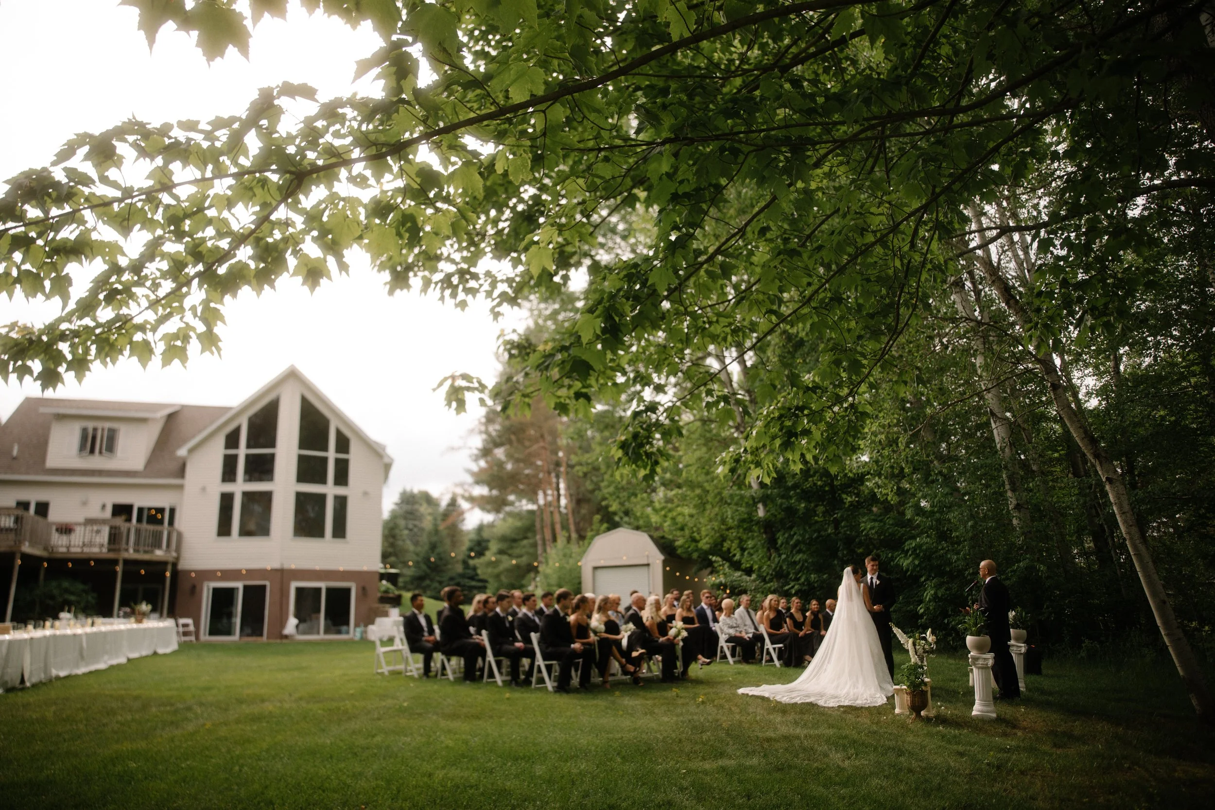 Anna &amp; Steven // Deer Lake Backyard Wedding Day Boyne, Mi