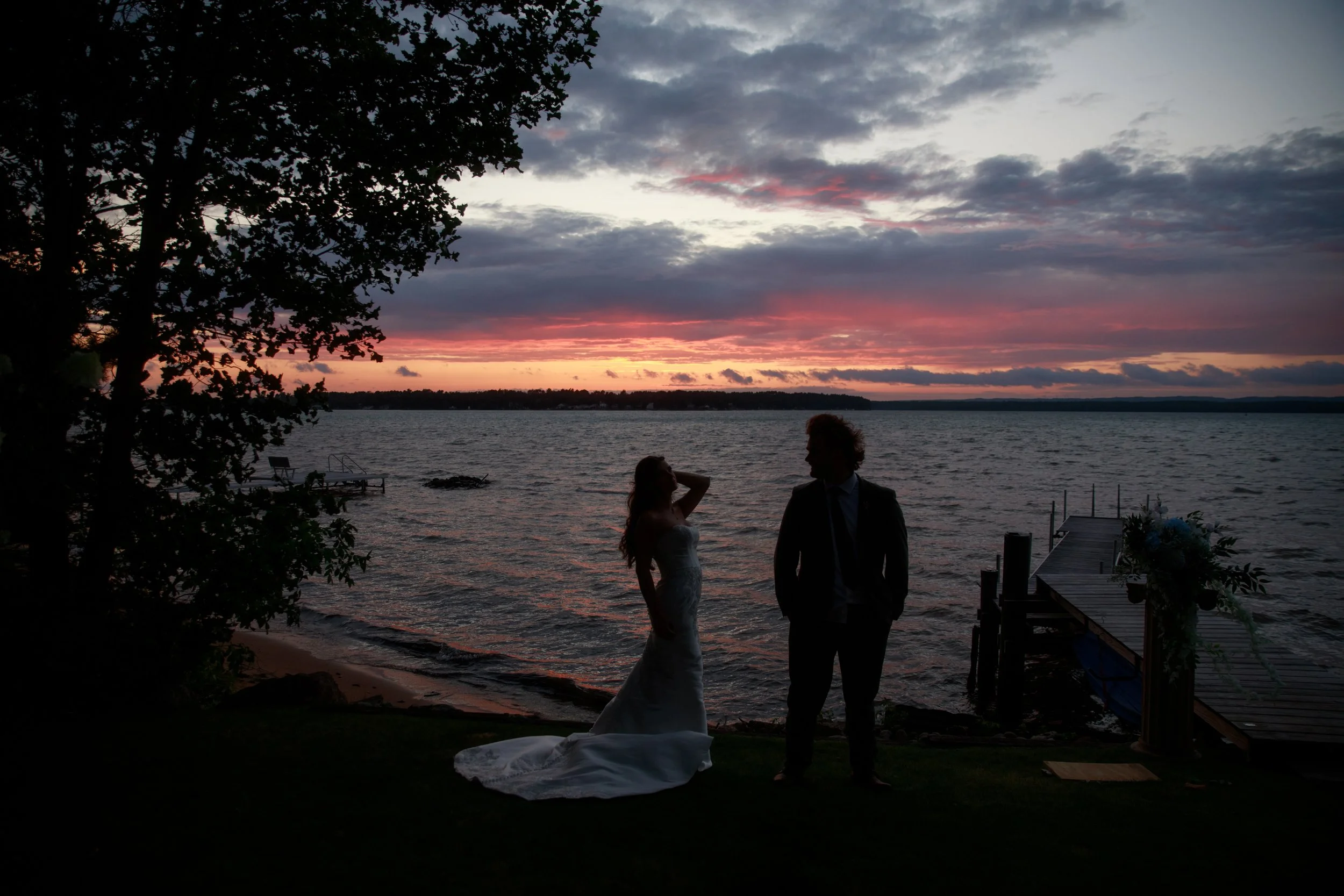 Melina &amp; Zak // Upper Peninsula Backyard Wedding Sault Ste Marie Wedding Day