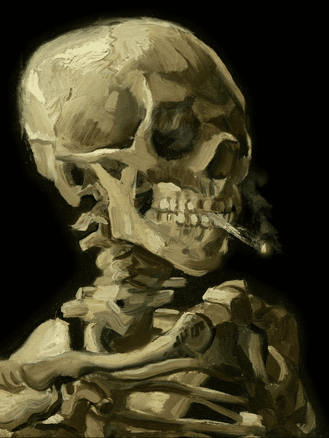 Van Gogh - Skeleton with Burning Stoge