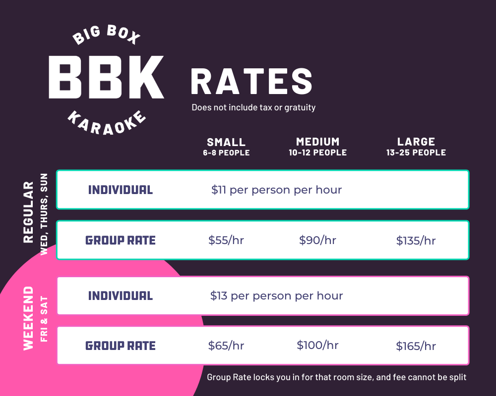 Book a Room at Big Box Karaoke — Big Box Karaoke