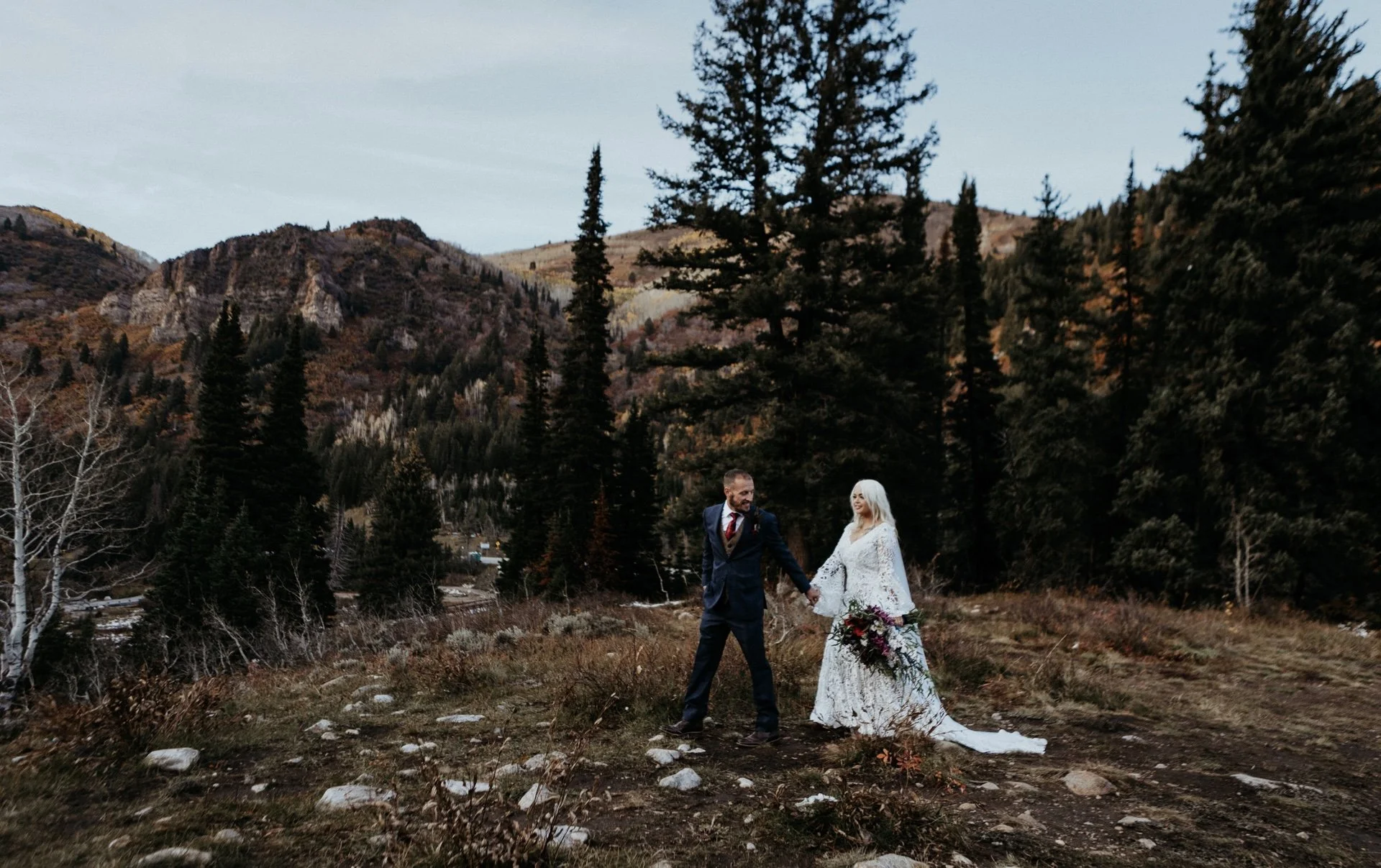 Moody Micro-Wedding in the Utah Mountains