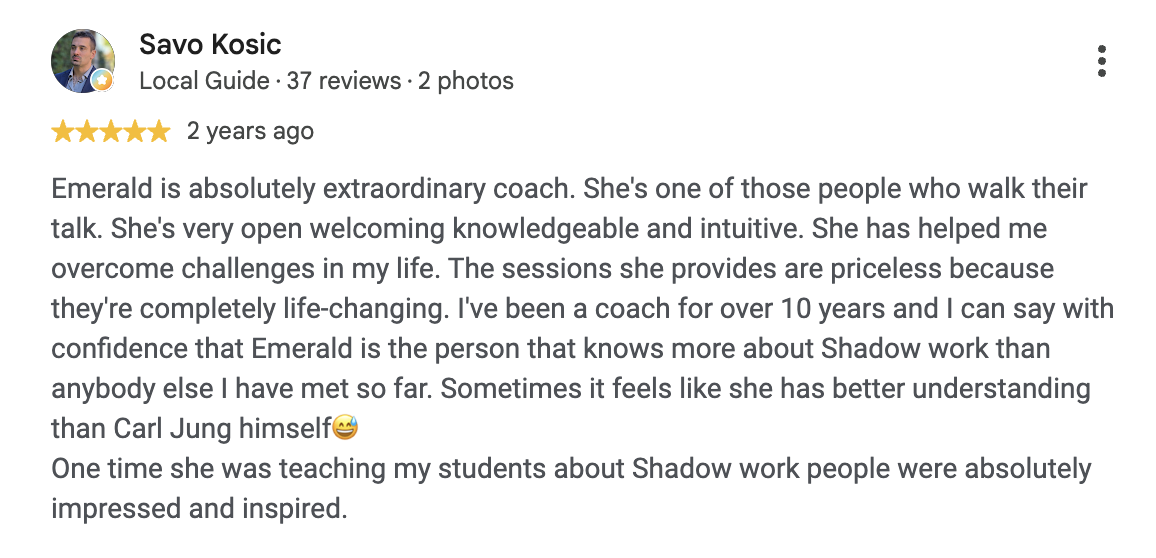 Google review from a client