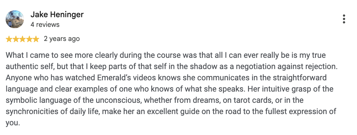 Google review from a client
