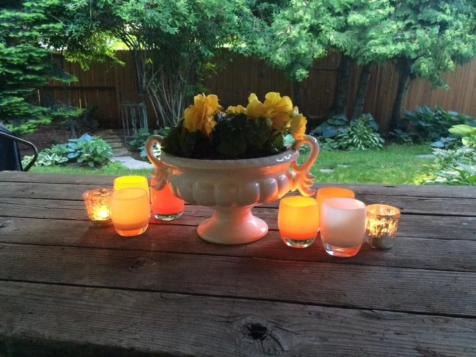 My summer table last year. 