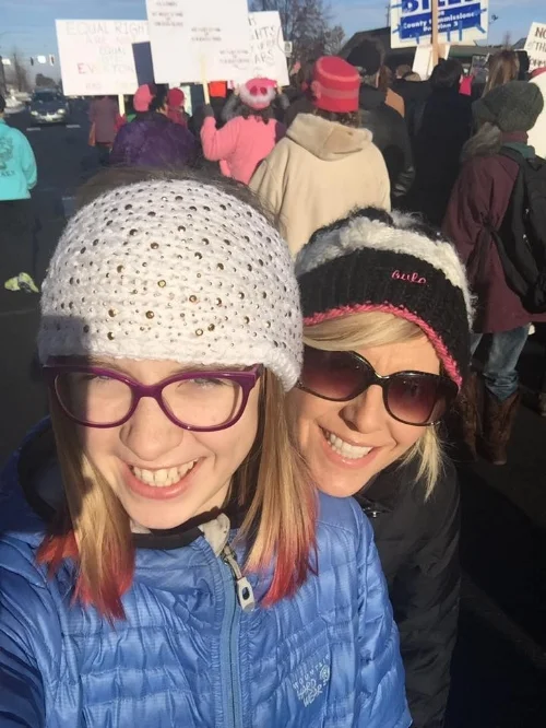 Me and Audrey marching on January 21st!