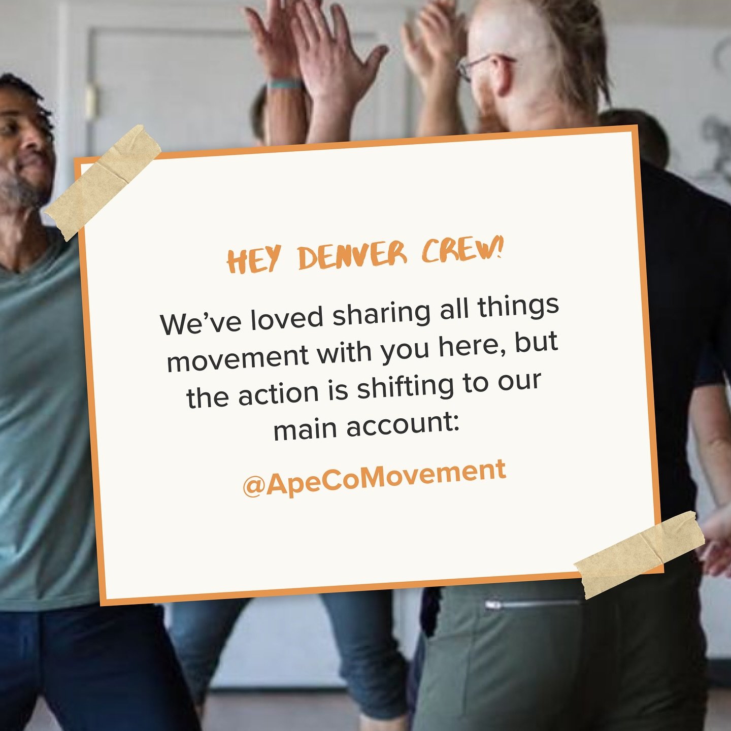 🚨 Hey y&rsquo;all! We&rsquo;re moving... digitally! 🚨

We&rsquo;ve loved sharing all things movement with you here, but the action is shifting to our main account: @ApeCoMovement 🐒✨

Follow us there for updates, class schedules, movement tips, and