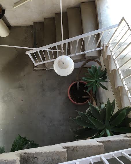  A staircase between the cafe and gallery / photo by Maleeha Sambur 
