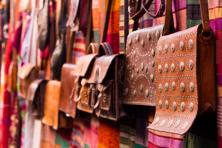  Leather goods in the souk | photo by Tawfeeq Khan 