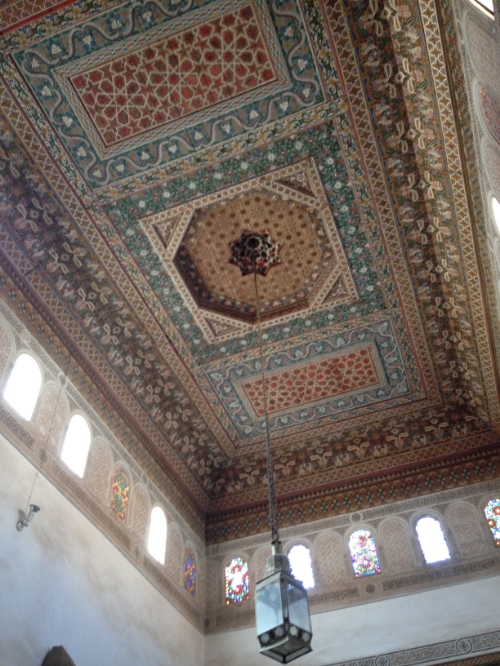 A ceiling at Bahia Palace | photo by Maleeha Sambur