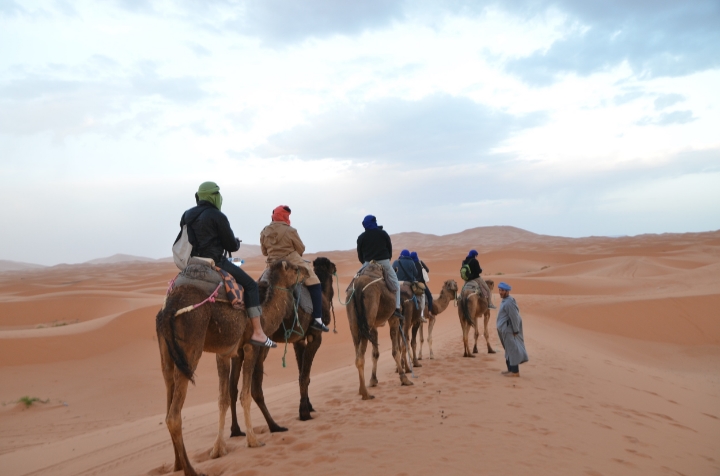  Riding to our desert camp | photo by guide 