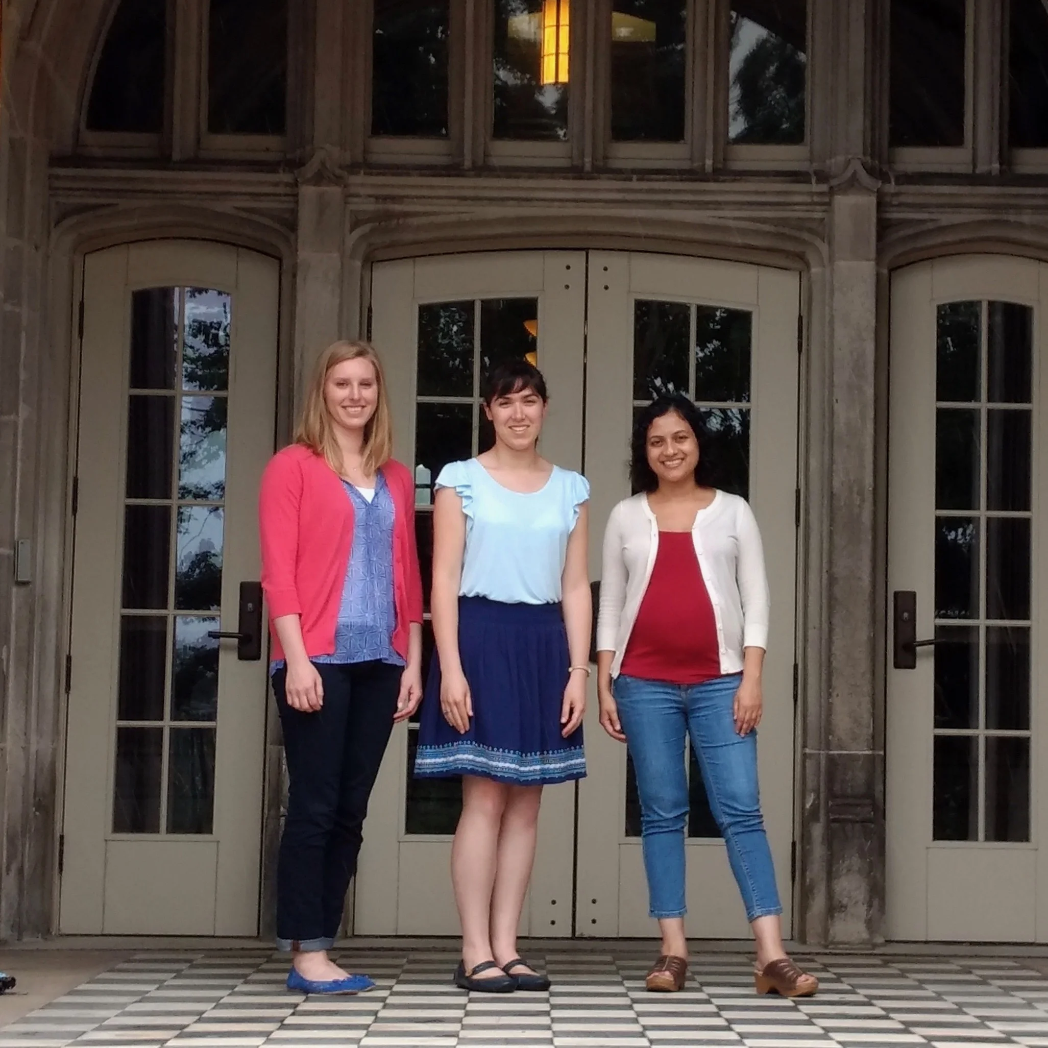 Marie visited Sharani Roy's group at The University of Tennessee – Knoxville. (L-R) Sarah Isbill, Marie, Prof. Roy.