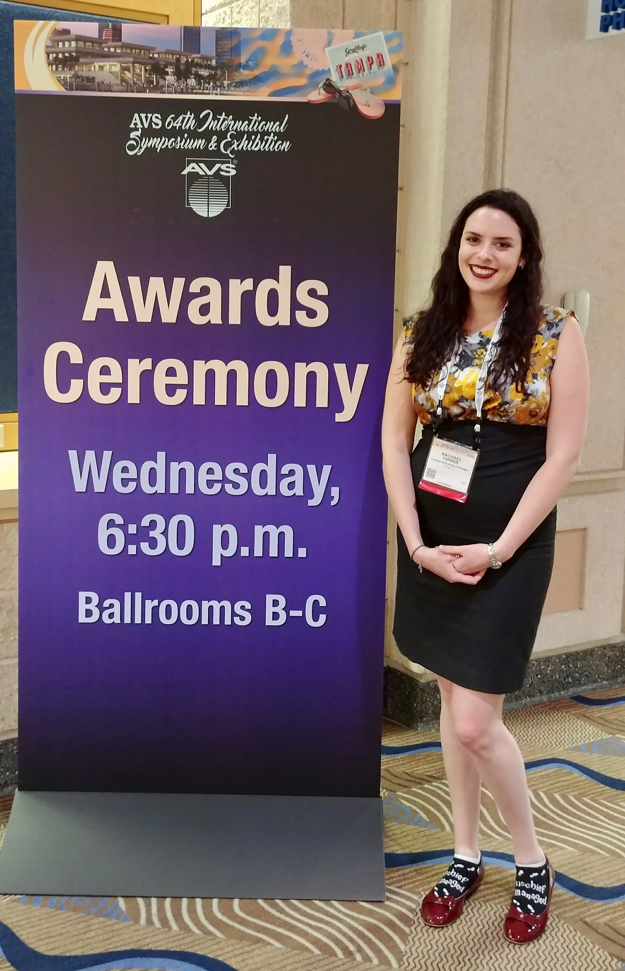 Rachael at awards ceremony