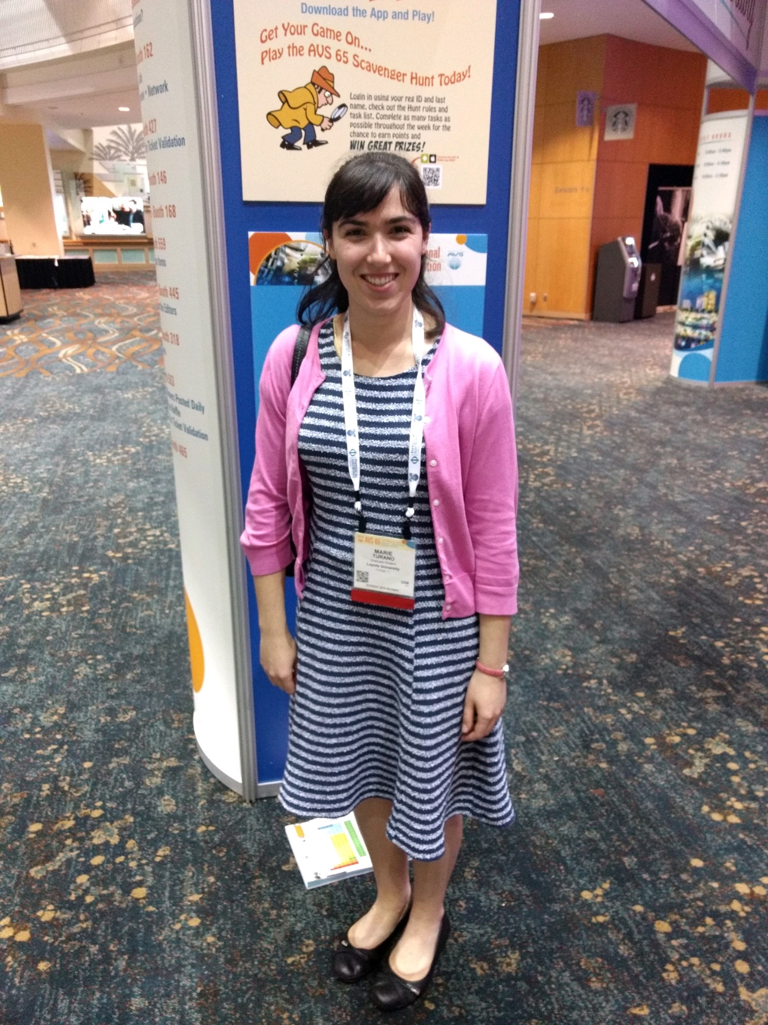 Marie at AVS 65 in Long Beach.