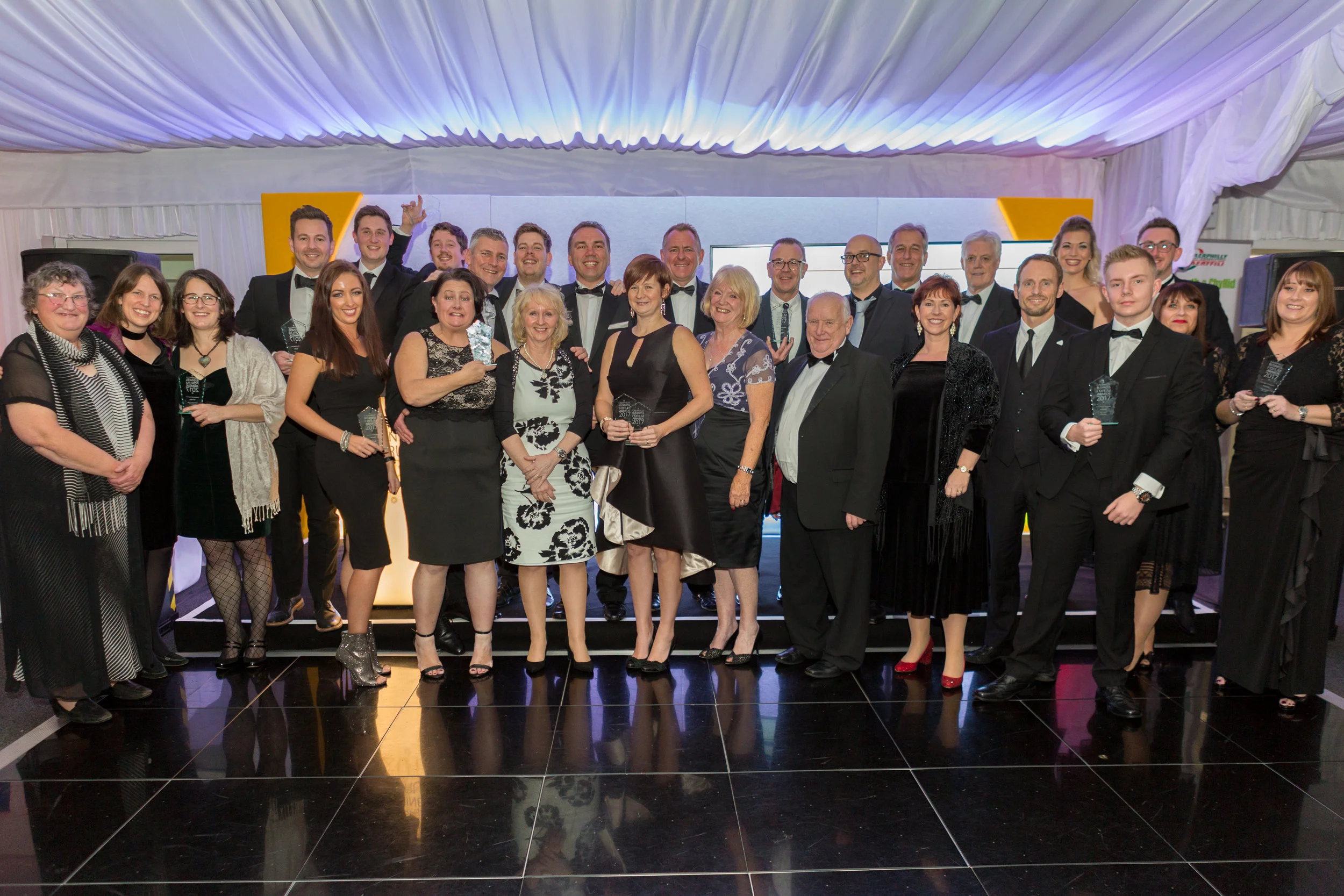 All the winners of the Caerphilly Business Forum Awards 2017