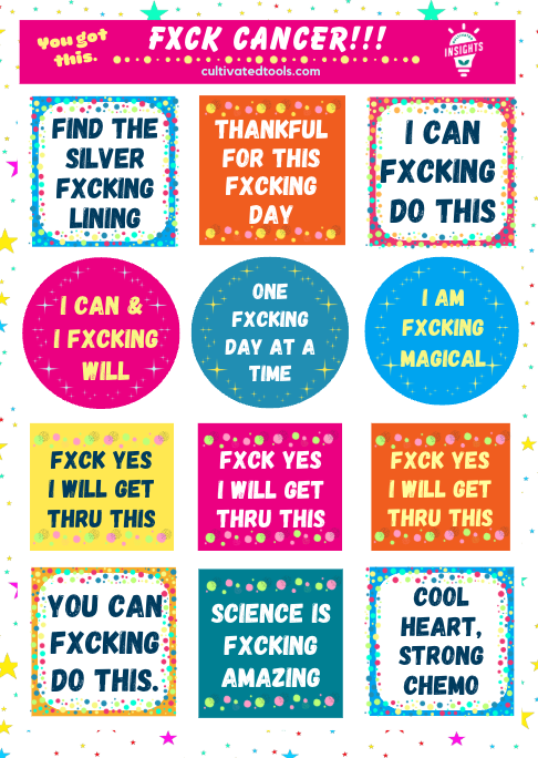 2026 Fxck Cancer Stickers