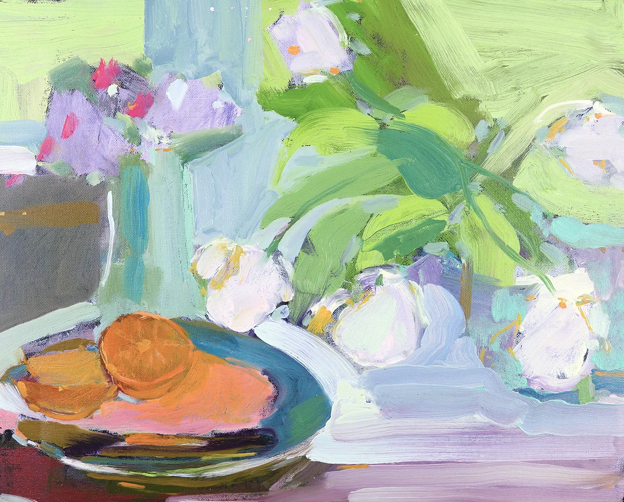    Still Life by Window    16x16   Oil on Linen  