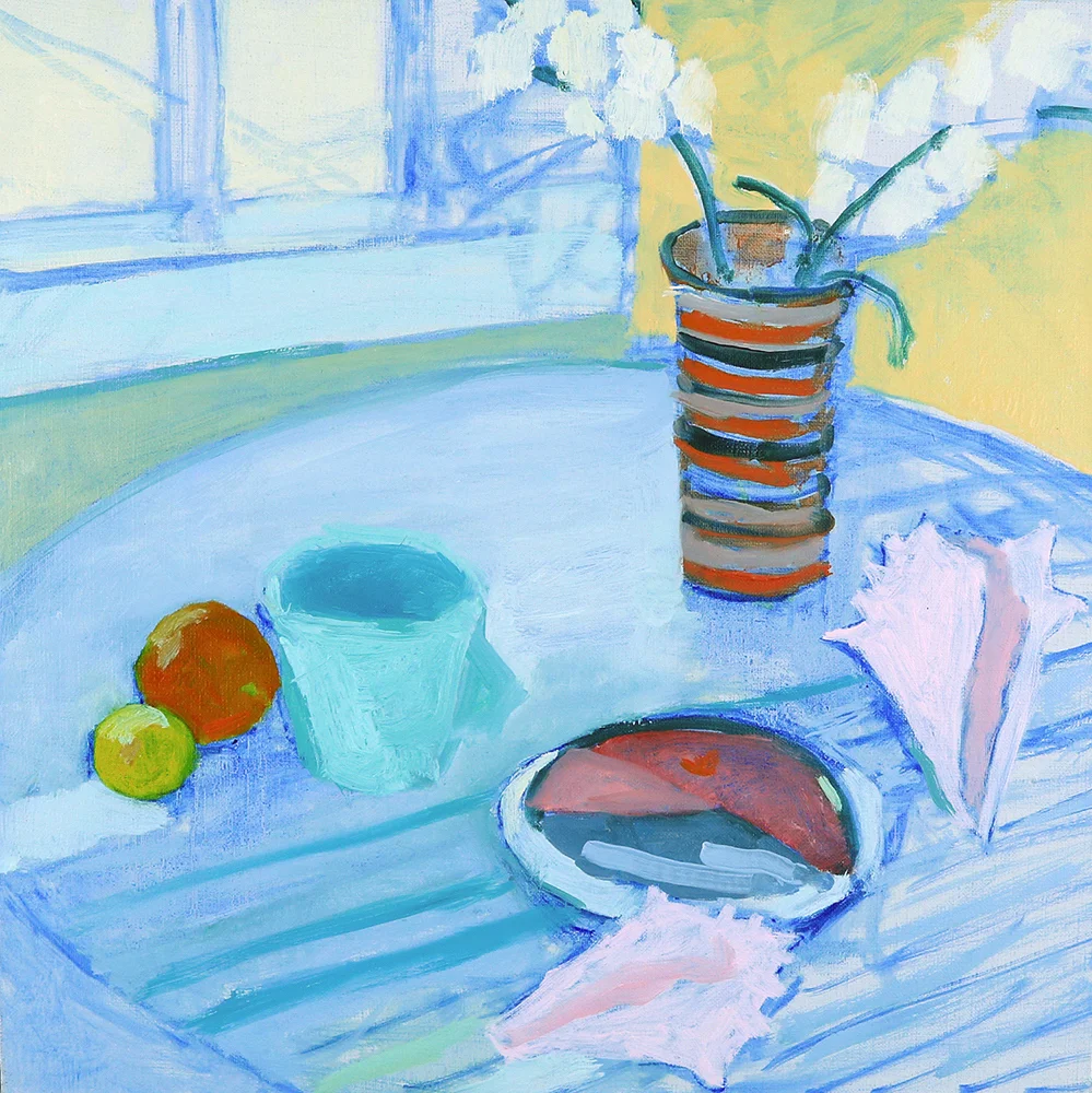    Still Life with Belinda's Vase (Sold)  16x16 (Framed) Oil on Linen  