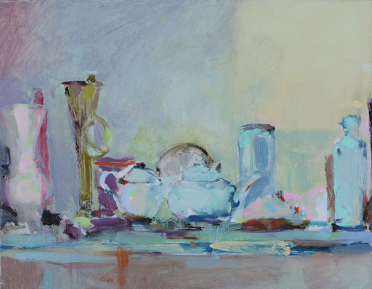    Still Life in Dumbo Studio (Sold)    14x18 (Framed)   Oil on Linen  