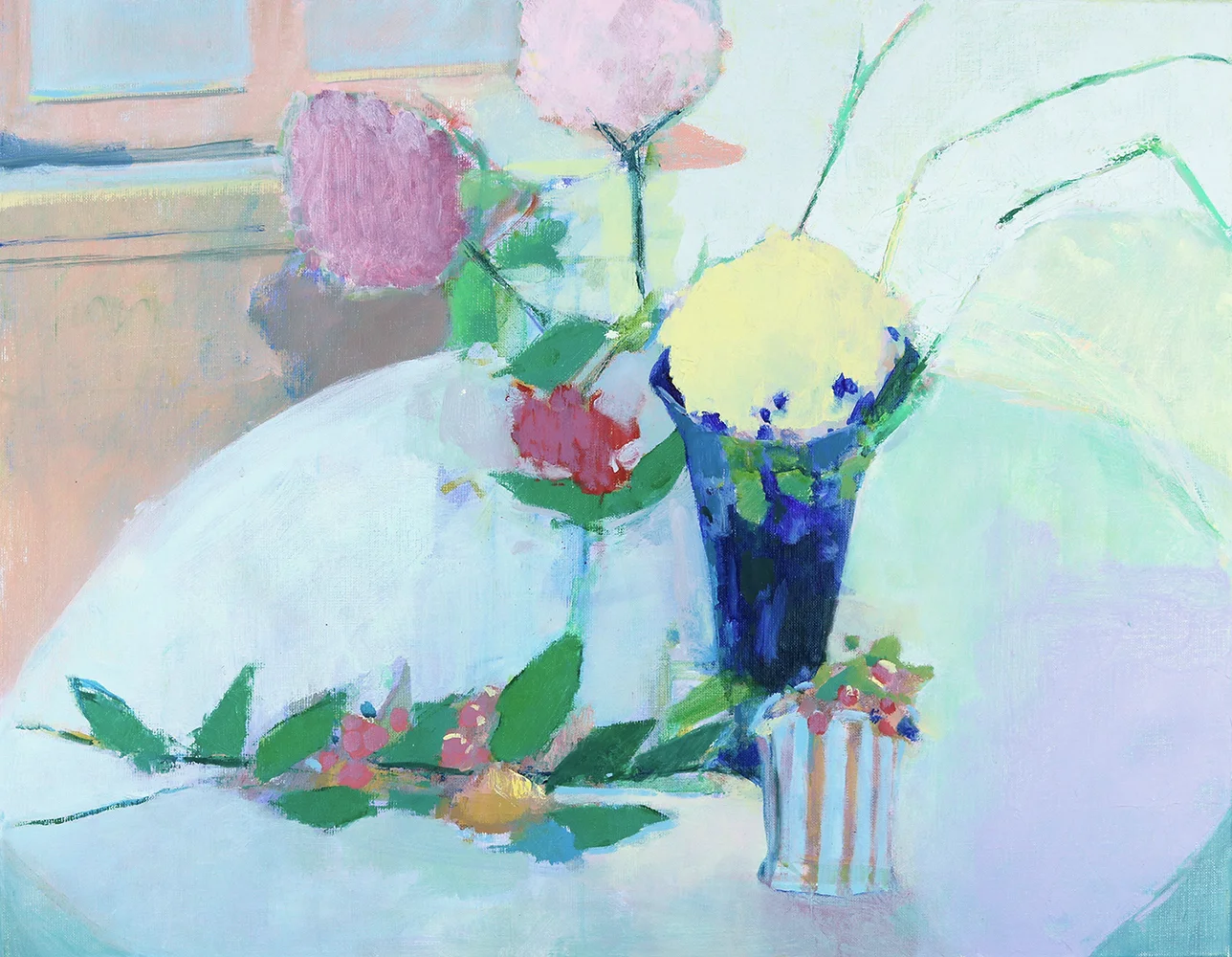    Still Life with Glass Vase   22x28   Oil on Linen  