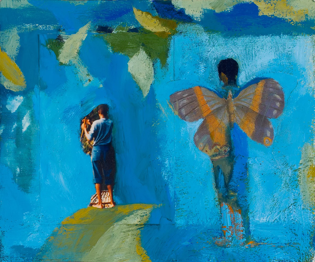    Boy in Jamaica (Sold)  6x8 Oil on Mat Board  