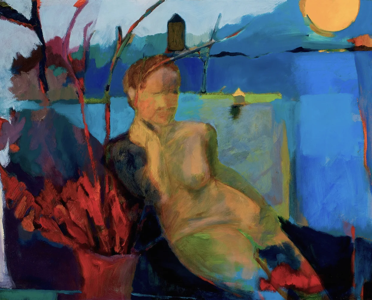    Lady in Repose  20x30 Oil on Canvas  