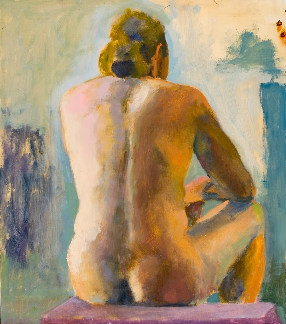   Nude at the Academy  28x22 Oil on Board  
