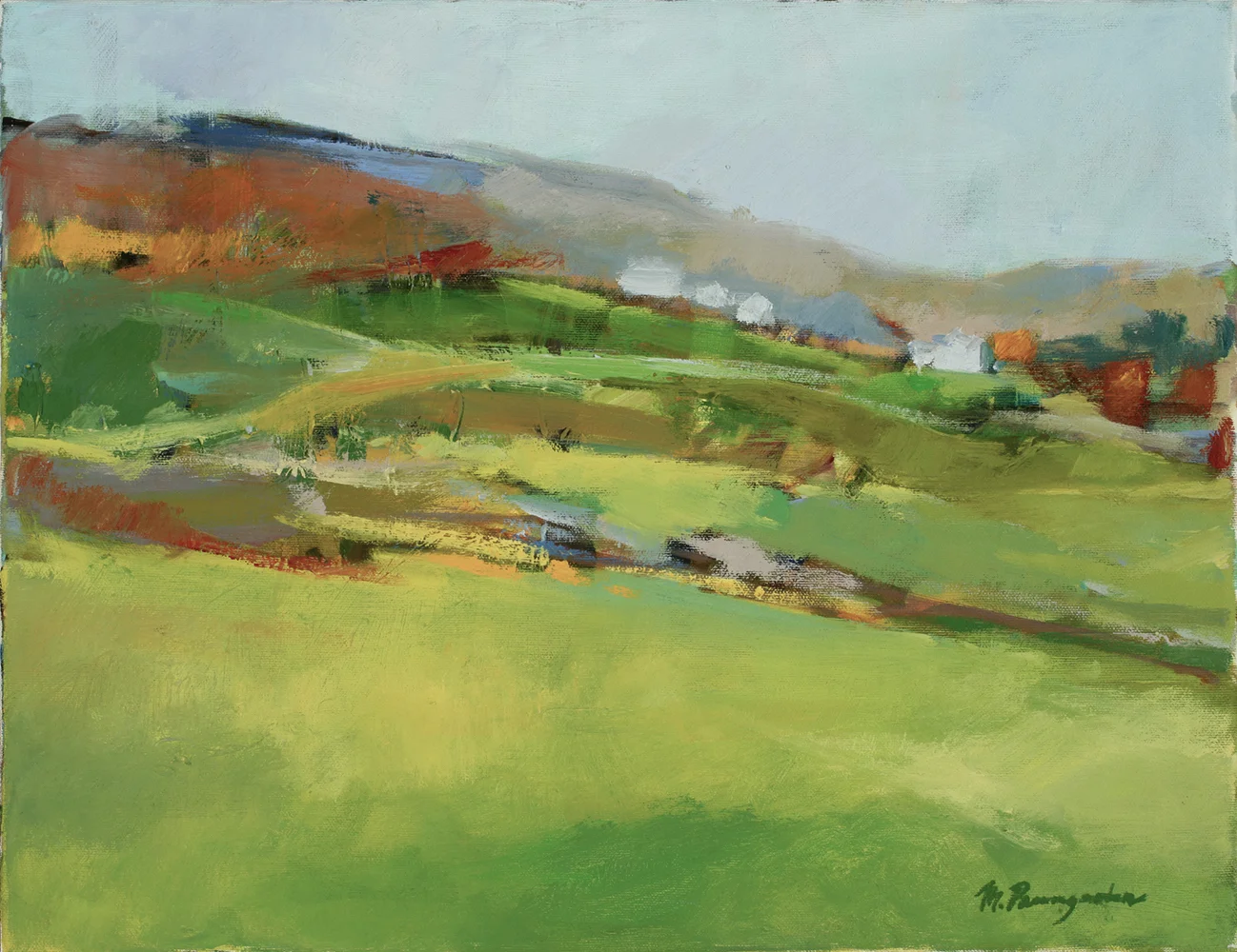    View from Homestead Road (NFS)  14x18 Oil on Canvas   