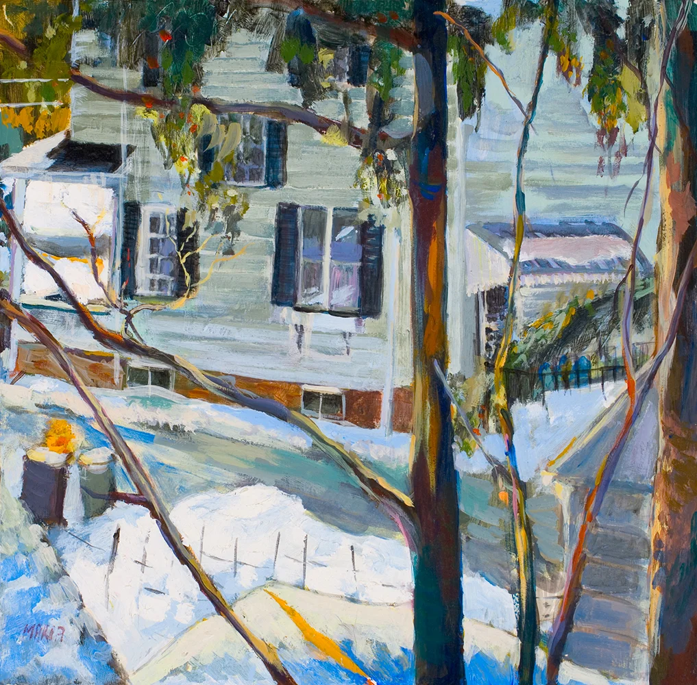   Winter Snow  20x20 Oil on Mat Board 