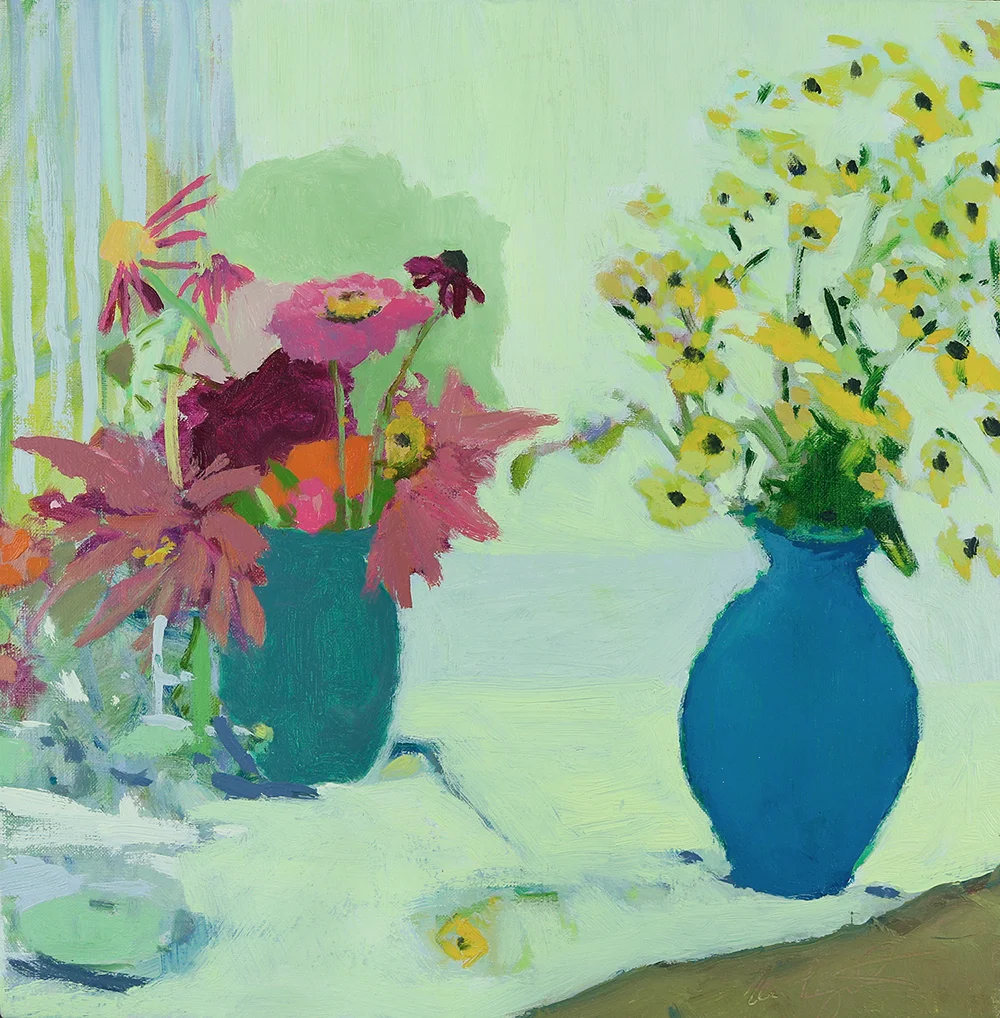   Marian's Vase  16x16 (Framed) Oil on Linen 