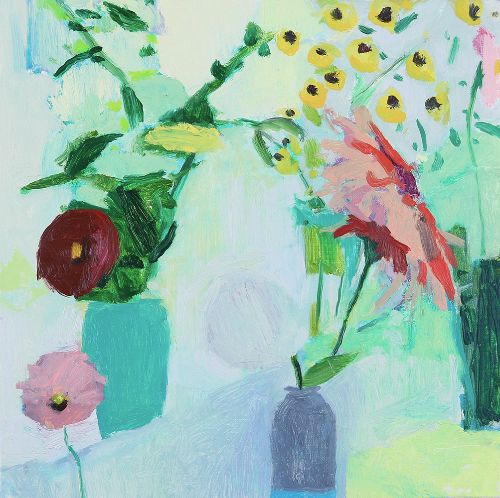   Still Life on Ahni's Studio (Sold)  12x12 Oil on Linen 