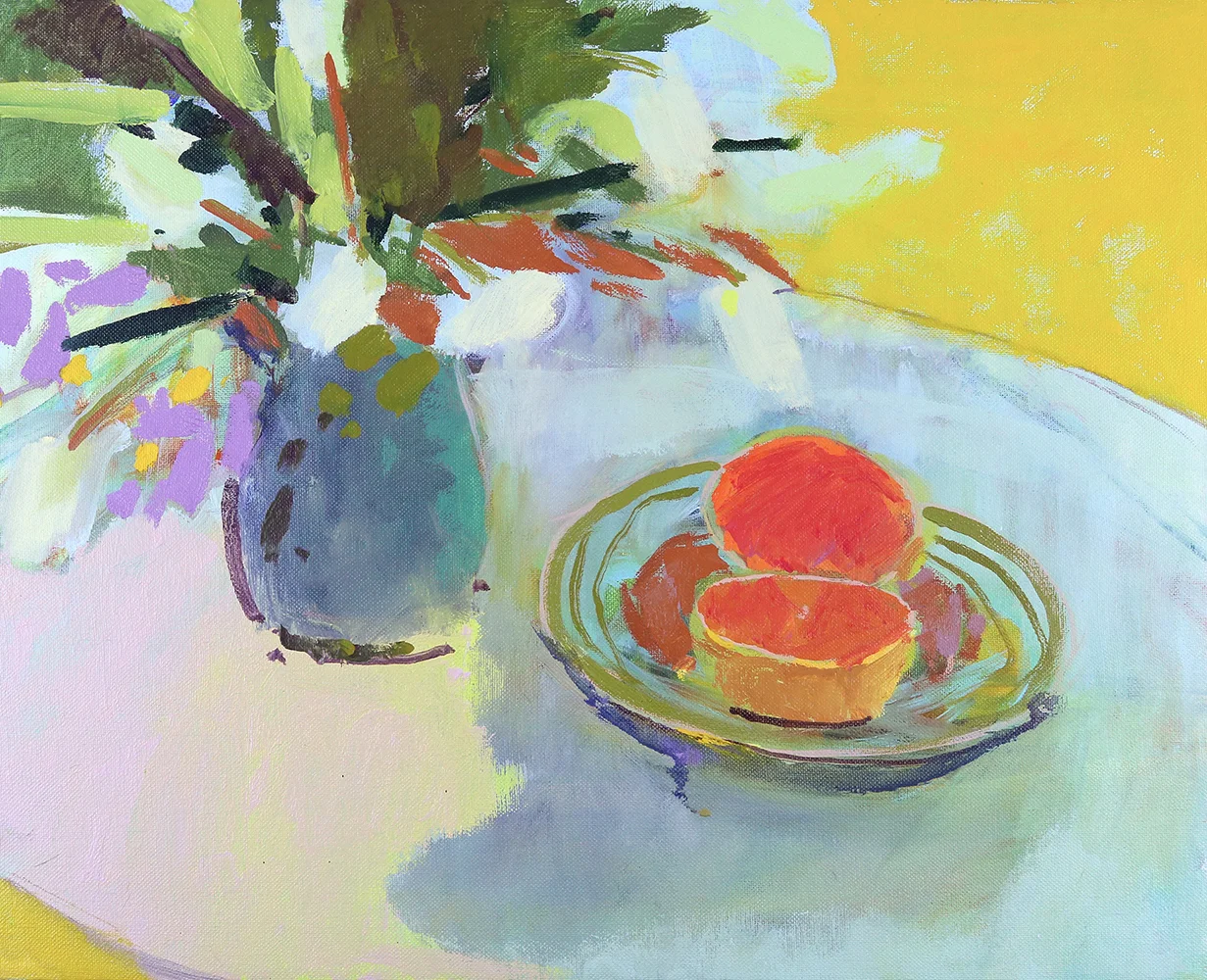   Still Life with Yellow  16x20 Oil on Canvas 