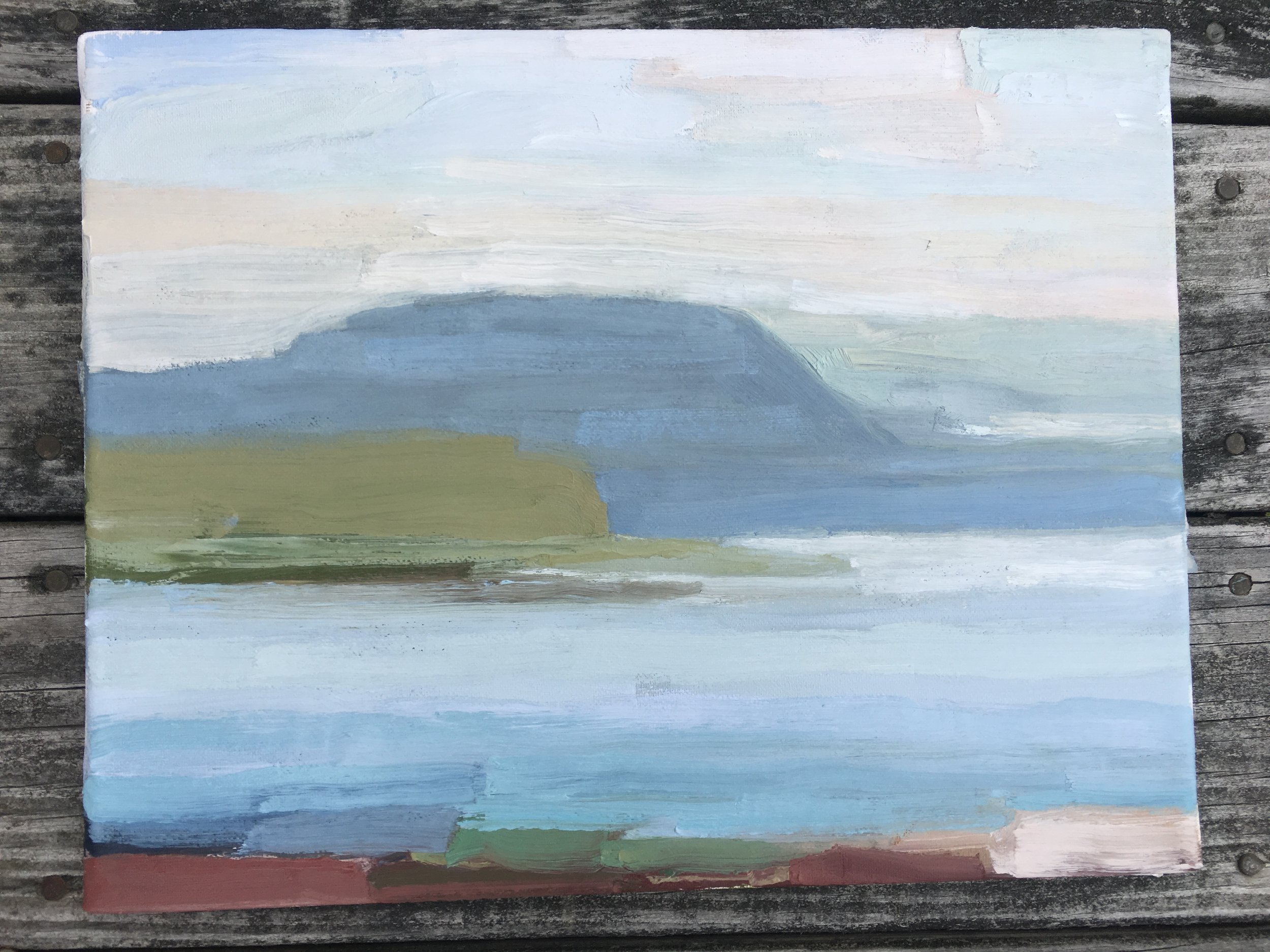   Somes Sound from Manset  Oil on Canvas 10x14 
